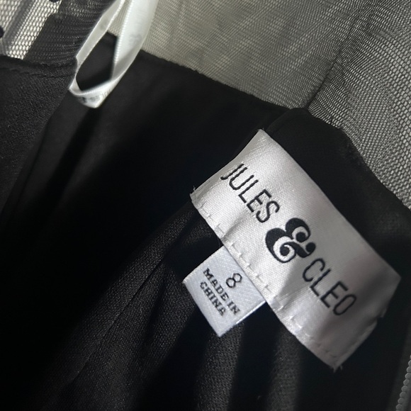 Jules & Cleo Davids Bridal Bridesmaid Semi-Formal Black Dress Size 8 - Picture 6 of 11